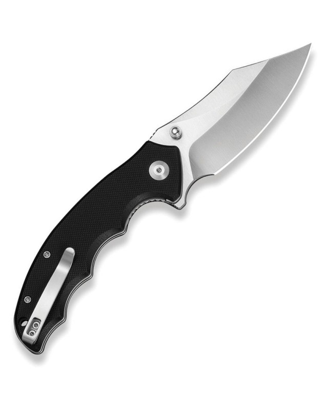 Civivi Pentad satin Nitro V steel Bowie blade Black G10 handle flipper linerlock