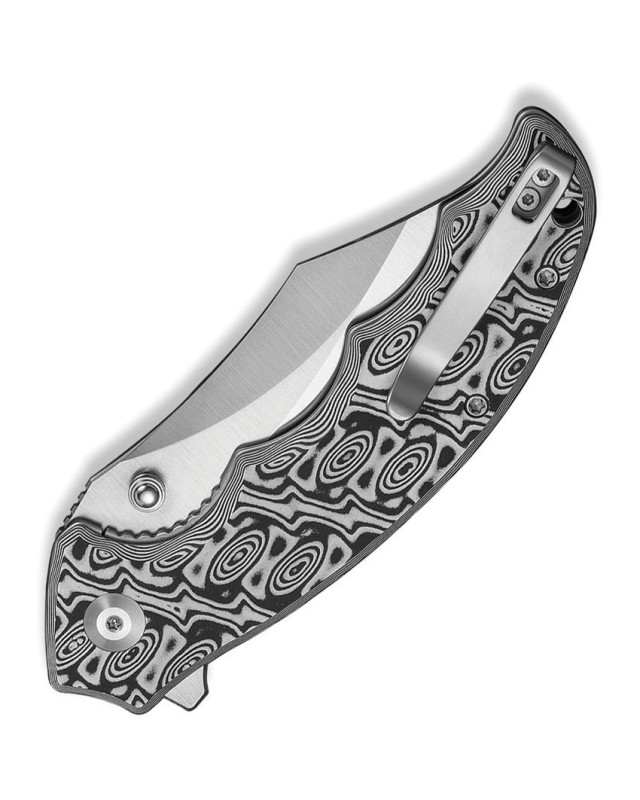 Civivi Pentad Blackwash Nitro V steel Bowie blade Black G10 handle flipper linerlock