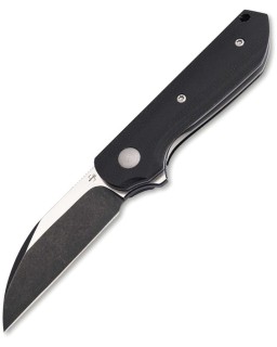 BÖKER Plus Corvus blackwash Nitro V steel Wharncliffe blade Black micarta handle