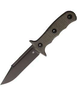 Bastinelli Binome black PVD coated M390 stainless steel black micarta handle