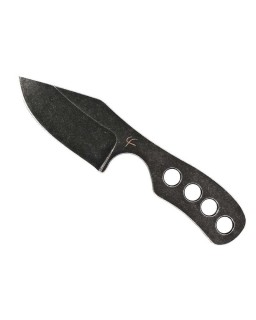 Fred Perrin Neck Bowie 440C stainless steel blackwash finish black kydex sheath