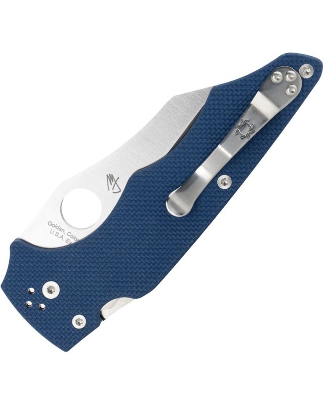 Spyderco Yojumbo SPY27 steel cobalt blue G10 handle compression lock