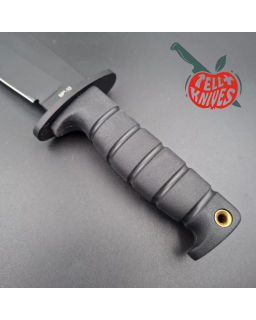ONTARIO SP-10 Raider Bowie black epoxy 1095HC blade black Kraton handle