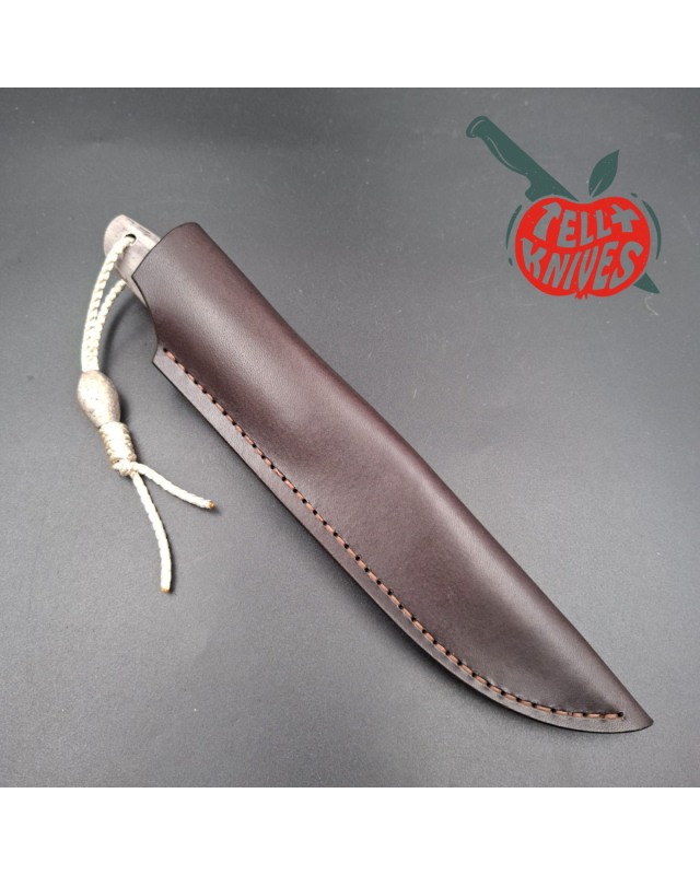 Sergey Shidlovskiy Custom Knives Model Dandy Laminate ELMAX stainless steel mokume guard whale bone handle