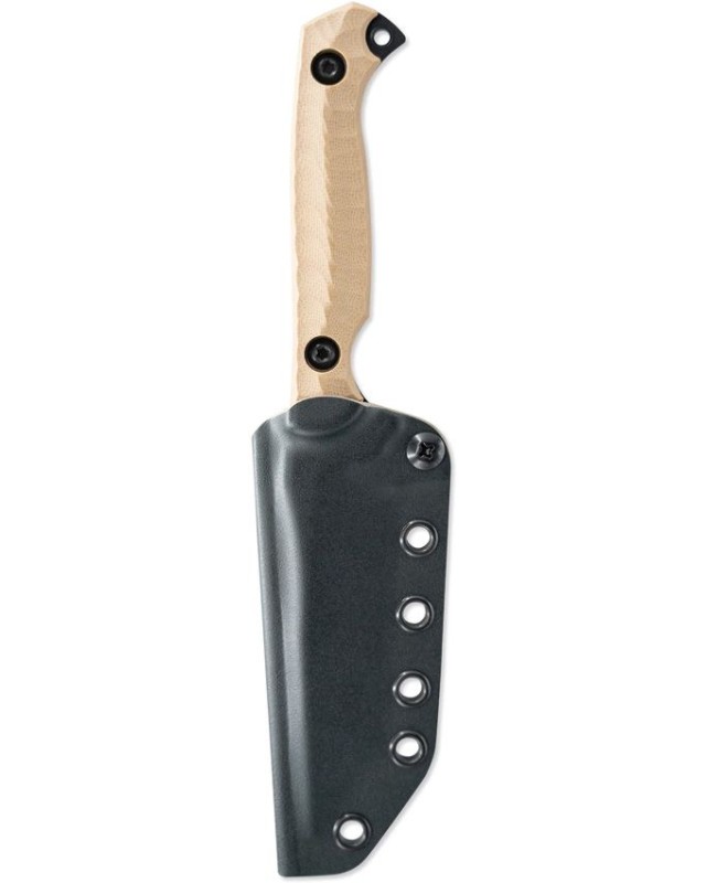 TOOR Krypteia T black coated CPM-M4 stainless tanto blade flat dark earth G10 handle