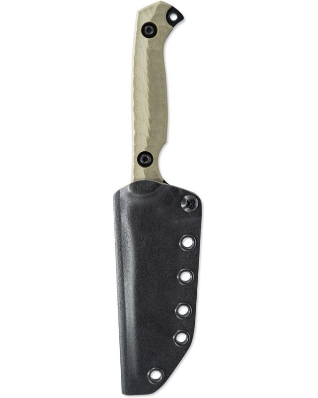 TOOR Krypteia T black coated CPM-M4 stainless tanto blade green G10 handle