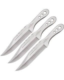 HIBBEN Triple Set Throwing Knives full tang stainless steel - Switzerland legal