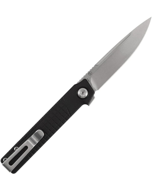 Tenable Kitpu Stonewash Nitro V stainless steel blade black G10 handle linerlock