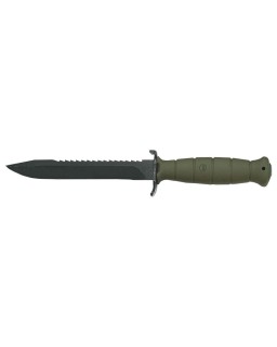 GLOCK Field knife FM 81 black sawback blade green polymer handle and sheath