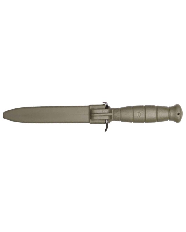 GLOCK Field knife FM 81 black sawback blade green polymer handle and sheath