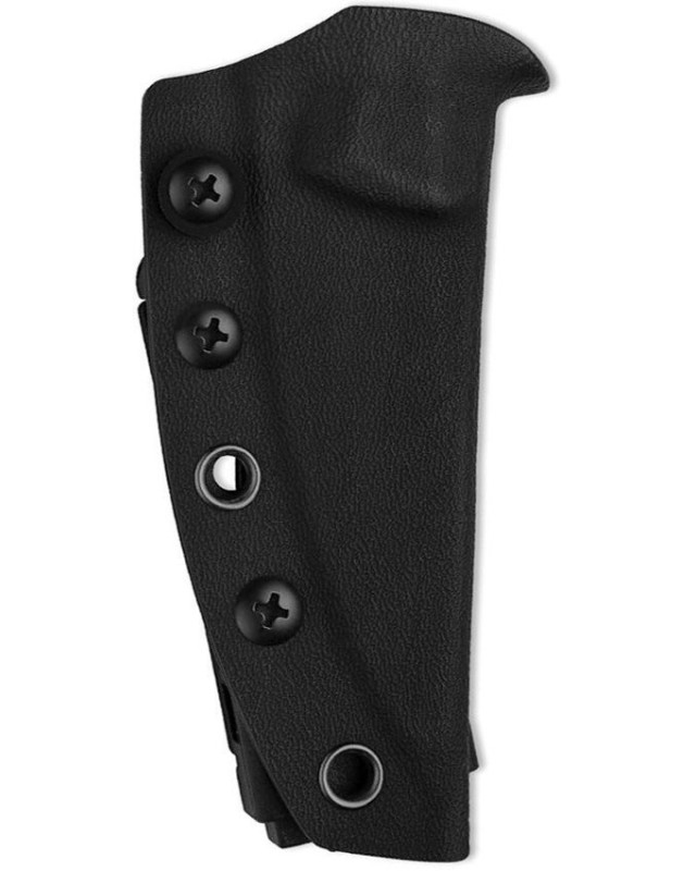 Kizer Cutlery Momo Fix 3 black PVD coated AEB-L stainless steel blade black burlap micarta handle