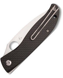 Spyderco Mantra 4 black satin 8Cr13MoV stainless steel blade CF/Black G10 handle Linerlock