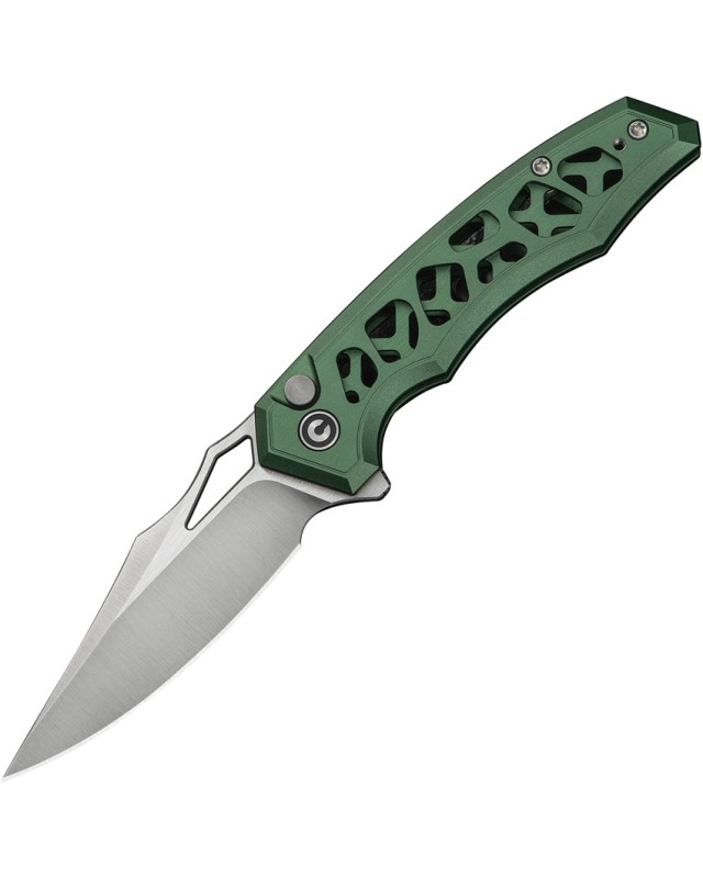 Civivi Anaaki Button Lock Folding Knife Nitro V Black Aluminium Handle