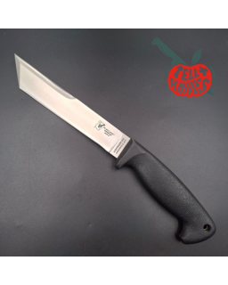 Blackjack SEKI Japan Warrior Tanto AUS8 stainless steel satin finish blade black Kraton handle black Kydex sheath