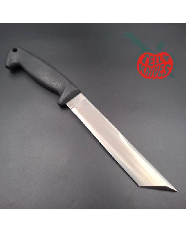 Blackjack SEKI Japan Warrior Tanto AUS8 stainless steel satin finish blade black Kraton handle black Kydex sheath