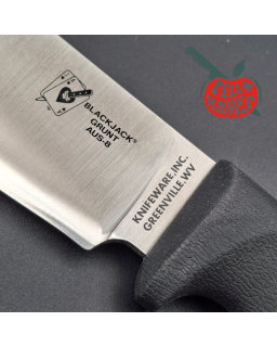 Blackjack SEKI Japan Grunt AUS8 stainless steel satin finish blade black Kraton handle black Kydex sheath