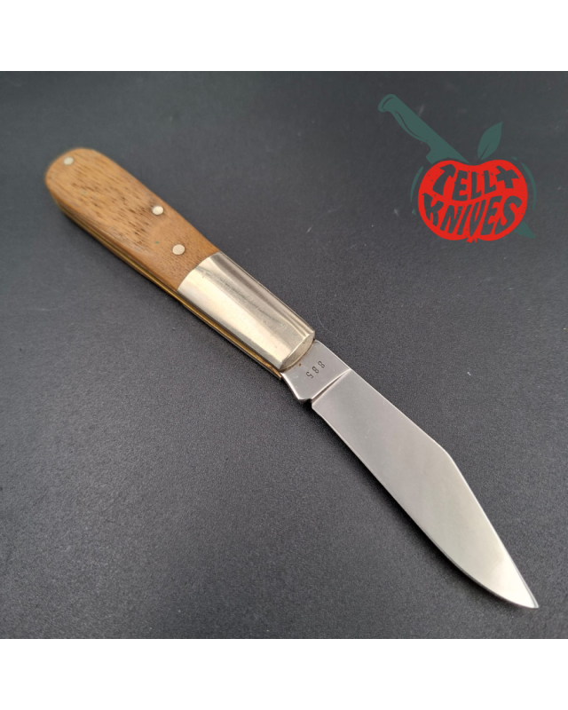 BÖKER Solingen 1869-1994 125th Anniversary Barlow engraved blade oak handle