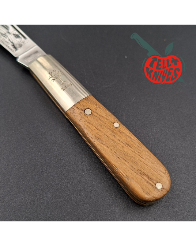 BÖKER Solingen 1869-1994 125th Anniversary Barlow engraved blade oak handle