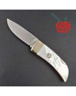 BÖKER Solingen 1990ies Limited Edition Pocket Perlmutt Damast 300 layers