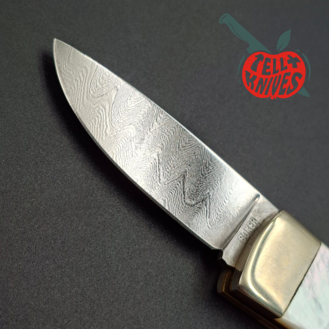 BÖKER Solingen 1990ies Limited Edition Pocket Perlmutt Damast 300 layers