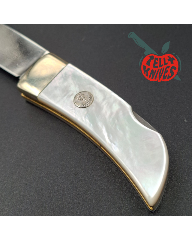 BÖKER Solingen 1990ies Limited Edition Pocket Perlmutt Damast 300 layers
