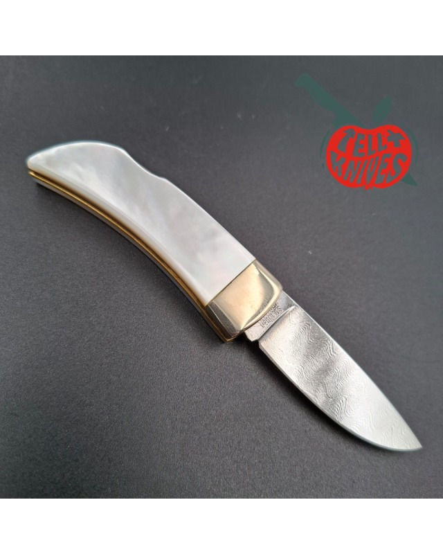 BÖKER Solingen 1990ies Limited Edition Pocket Perlmutt Damast 300 layers