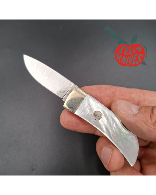 BÖKER Solingen 1990ies Limited Edition Pocket Perlmutt Damast 300 layers