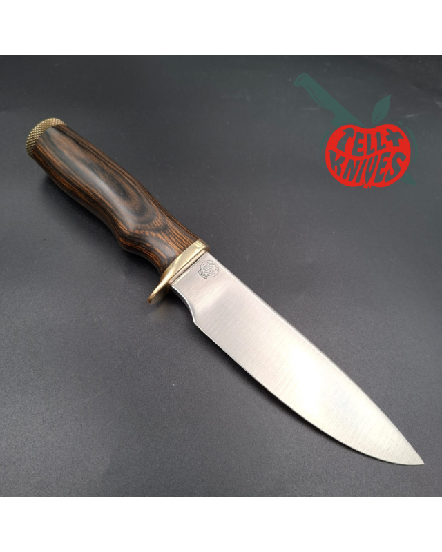 SMITH & WESSON 1976 Outdoorsman Survival Bowie 6020 stainless steel blade wood handle brown leather sheath