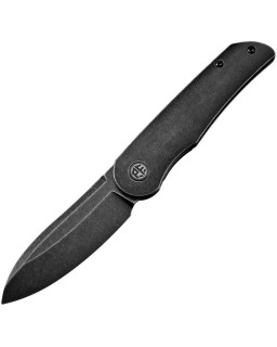 Petrified Fish El Camino folding knife blackwash N690 stainless steel blackwash aluminium handle