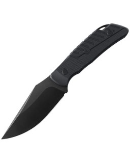 Petrified Fish Barracuda N690 stainless steel blackwash finish blade black G10 handle