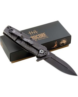 Hardcore Hardware MILF-05 black PVD S35VN steel spear point blade G10 handle framelock