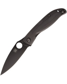 Spyderco Mantra 4 black oxide coated 8Cr13MoV stainless steel blade Black G10 handle Linerlock