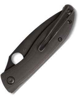 Spyderco Mantra 4 black oxide coated 8Cr13MoV stainless steel blade Black G10 handle Linerlock