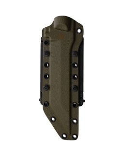 Medium Infantry Knife Bohler K340 Steel OD green Teflon coated blade  OD green G10 handle