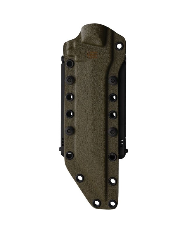 Medium Infantry Knife Bohler K340 Steel OD green Teflon coated blade  OD green G10 handle