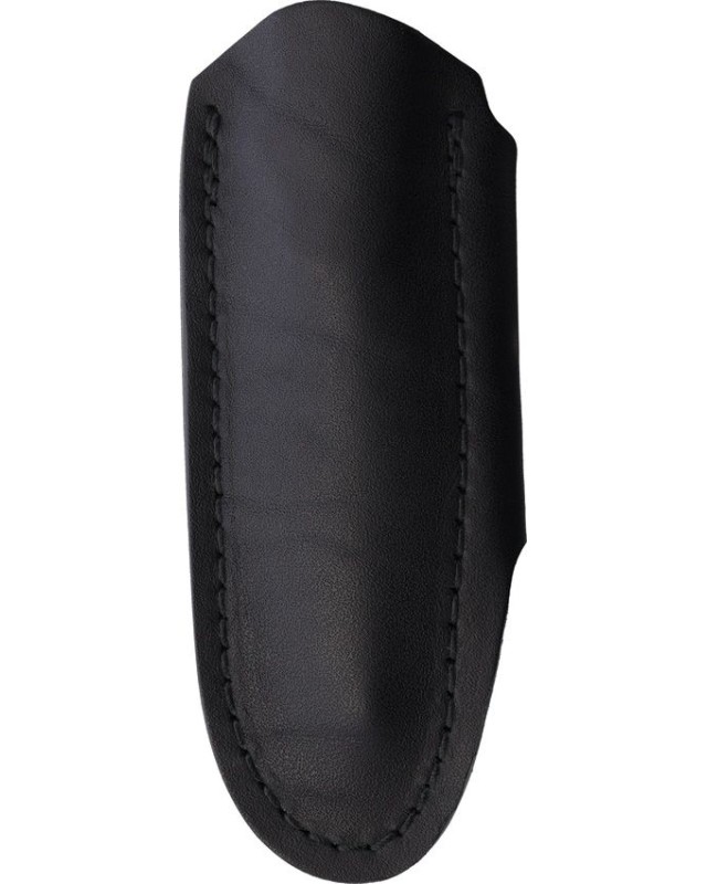 BRADFORD Guardian 3 N690 stainless steel black Cerakote finish blade natural micarta handle black leather sheath