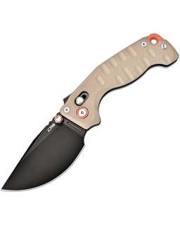 CJRB Doubletap Black PVD coated D2 steel Desert Tan G10 handle Recoil Lock