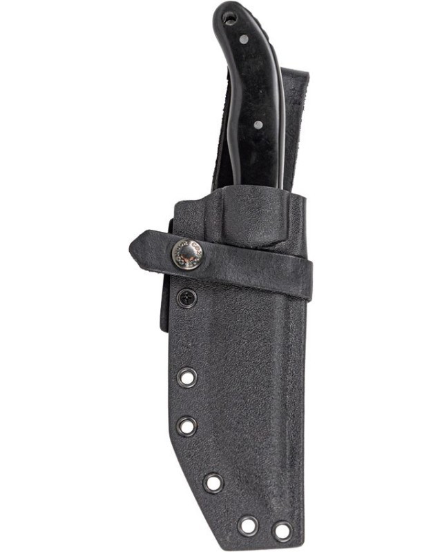 Condor Skadi Fixed Knife Black Powder coated 1075HC Steel Blade Black Paper Micarta Handle