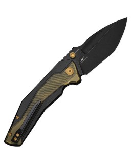 CIVIVI Wellmax Limited Edition Blackwash 14C28N stainless steel Black Aluminum Handle Lexan Inlay