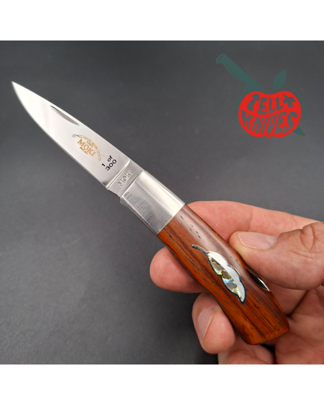 MOKI Limited Edition 2000 Knife of the Year motherpearl handle Wooden Presentation Box 1 of 300