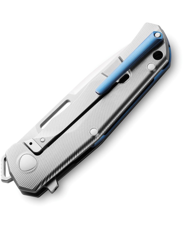 LionSteel Q4TTRO Klappmesser  CPM-MagnaCut-Stahl, brauner Micarta-Griff mit Titanbeschichtung
