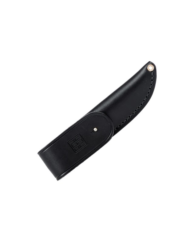REAL STEEL CDX-85, affilatura convessa, acciaio inossidabile 14C28N, manico in micarta naturale o in pelle nera