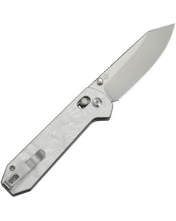 CIVIVI Over Yonder 14C28N stainless steel blade with a satin finish, Crossbar Lock, aluminium foil, G10 handle
