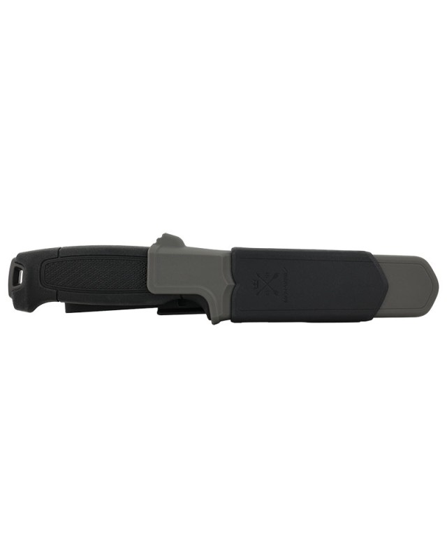 MORA Amberg Compact 12C27 in acciaio inossidabile, con manico e fodero in polimero nero "skies"