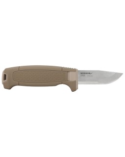 MORA Amberg Compact 12C27 aus Edelstahl mit „Sandy Shores“-Polymergriff und Scheide