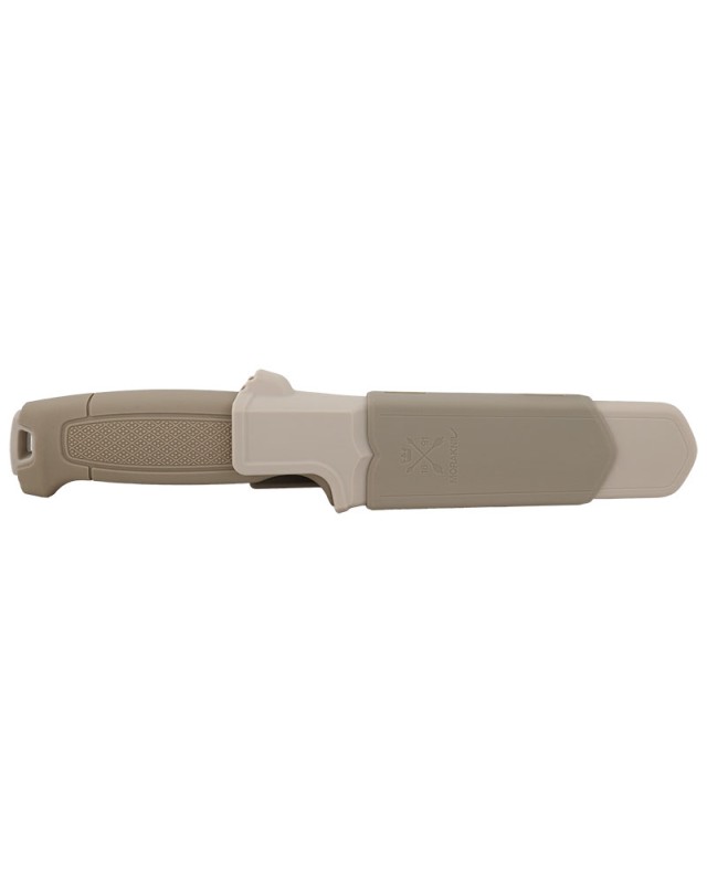 MORA Amberg Compact 12C27 aus Edelstahl mit „Sandy Shores“-Polymergriff und Scheide