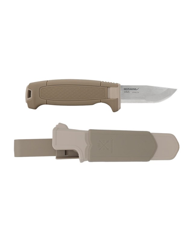 MORA Amberg Compact 12C27 in acciaio inossidabile, con manico e fodero in polimero "Sandy Shores"