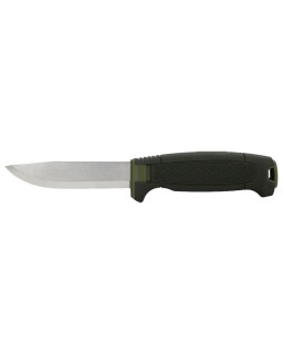 MORA Amberg 12C27 aus Edelstahl mit Polymergriff und -scheide in der Farbe „Deep Forests Green“
