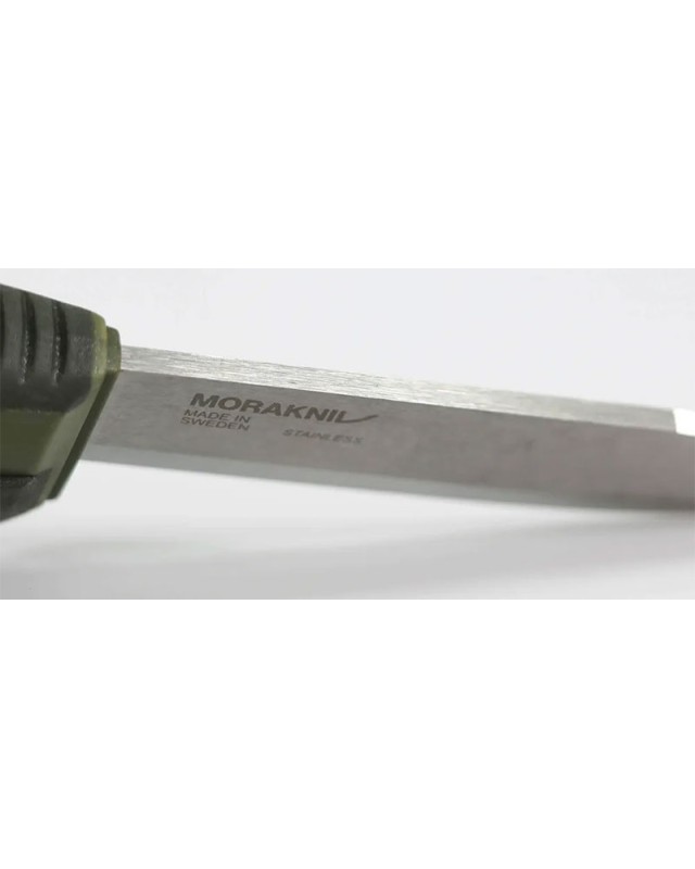 MORA Amberg 12C27 in acciaio inossidabile con manico e fodero in polimero color verde "Deep Forests"