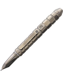 CKF Custom Knife Factory Bulavva Barrel Tactical Pen – One-piece bronze and titanium construction with glass breaker